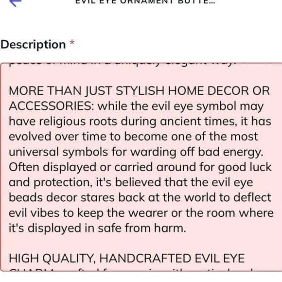 Evil Eye Ornament Butterfly Keychain Nazar 🧿 Lapis Glass Spiritual Protection - Picture 9 of 10